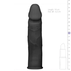 Easytoys Men Only – The Extender Sleeve Zwart (1 stuk)