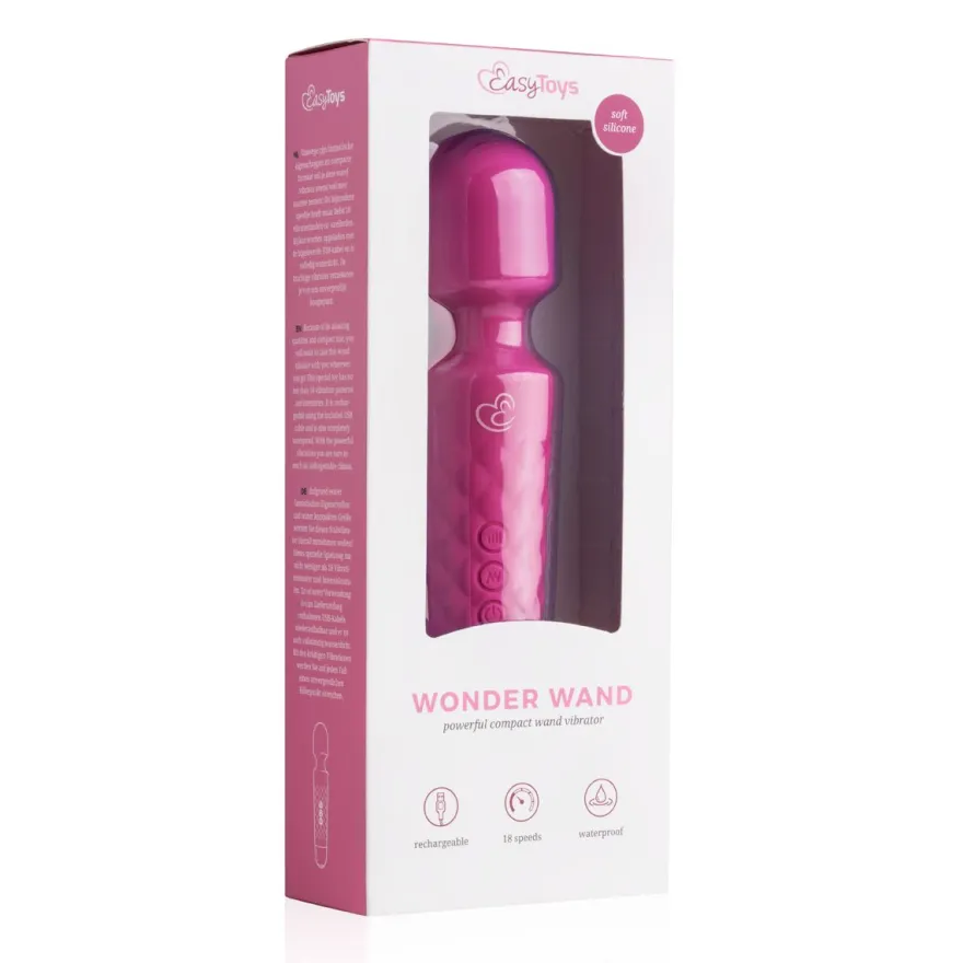 Easytoys Wand Collection – Mini Wand Vibrator Roze (1 stuk)