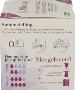 Eco Conseils Misscup Menstruatie Cup Klein Kleurloos (1 stuk)