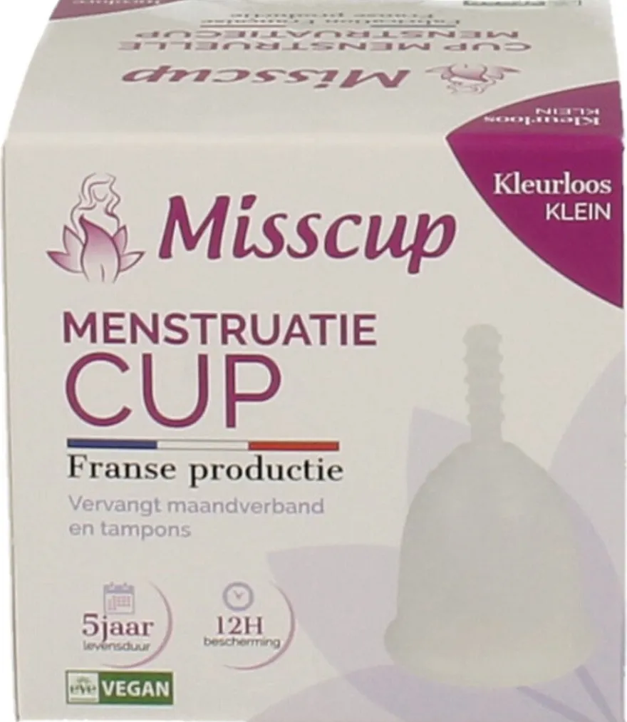 Eco Conseils Misscup Menstruatie Cup Klein Kleurloos (1 stuk)