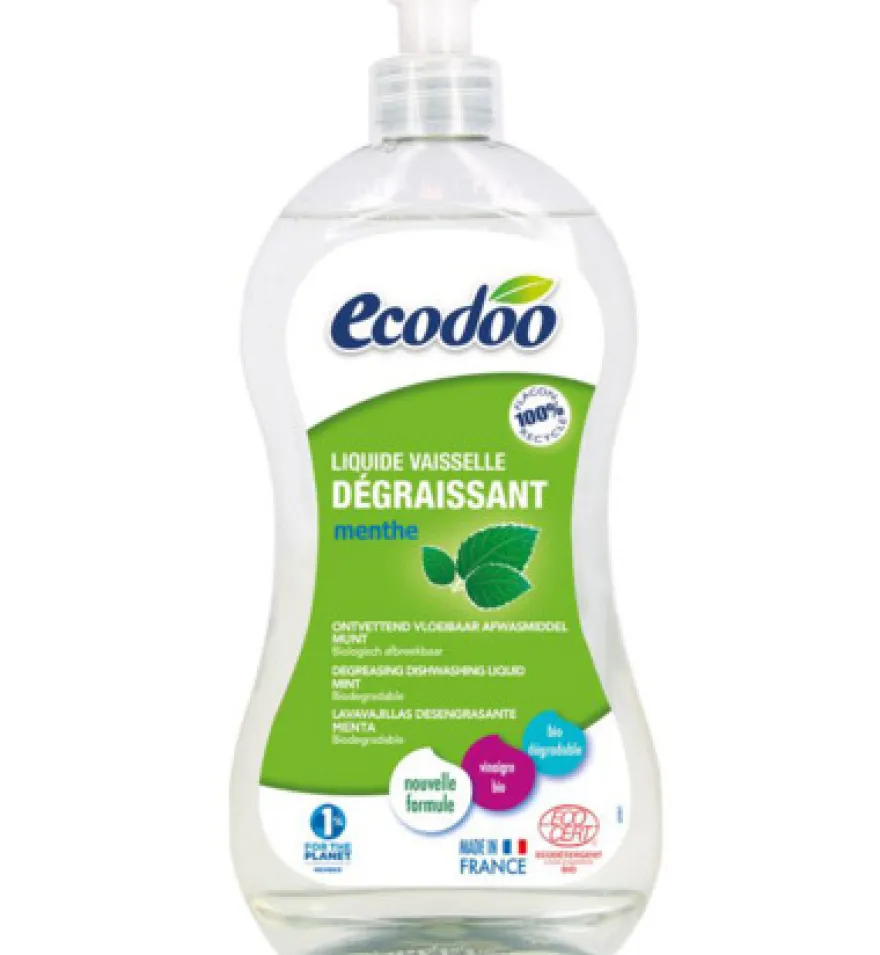 Ecodoo Afwasmiddel vloeibaar ontvettend munt bio (500 ml)