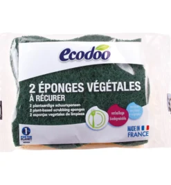 Ecodoo Schuurspons Plantaardig Bio (2 stuks)