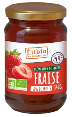 Elibio Élibio Aardbeien Confituur Bio (340 gr)