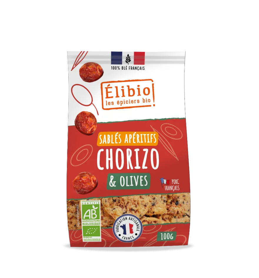 Elibio Élibio Chorizo Olijvenkoekjes Bio (100 gr)