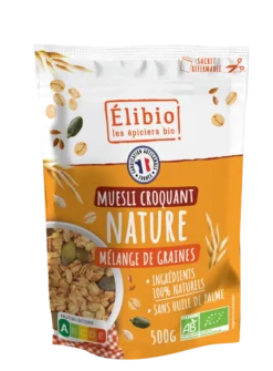 Elibio Élibio Krokante Natuur Muesli Bio (500 gr)