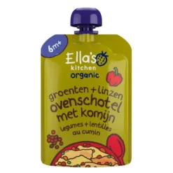 Ella’s Kitchengroenegroente ovenschotel met linzen 6+ mnd bio (130 gr)
