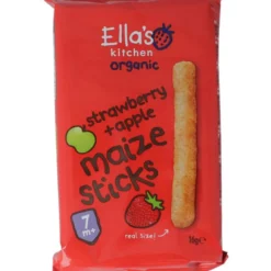 Ella’s Kitchen Maize Sticks Aardbei/appel 7+ Maanden Bio (16 gr)