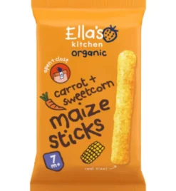 Ella’S Kitchen Maize Sticks Carrot Sweetcorn 7+ Maanden Bio (16 gr)