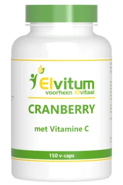 Elvitum Cranberry + 60mg Vitamine C (150 vega capsules)
