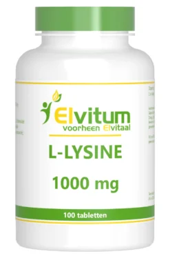 Elvitum L-Lysine 1000mg (100 tabletten)