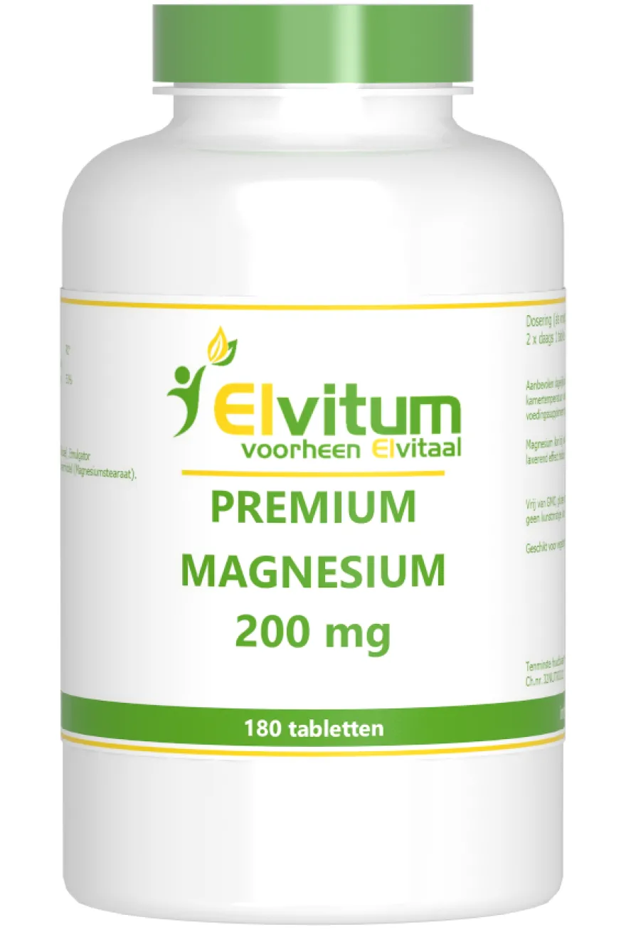 Elvitum Magnesium 200mg Premium (180 tabletten)
