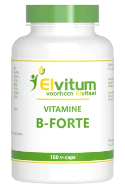 Elvitum Vitamine B-Forte Gistvrij (180 vega capsules)