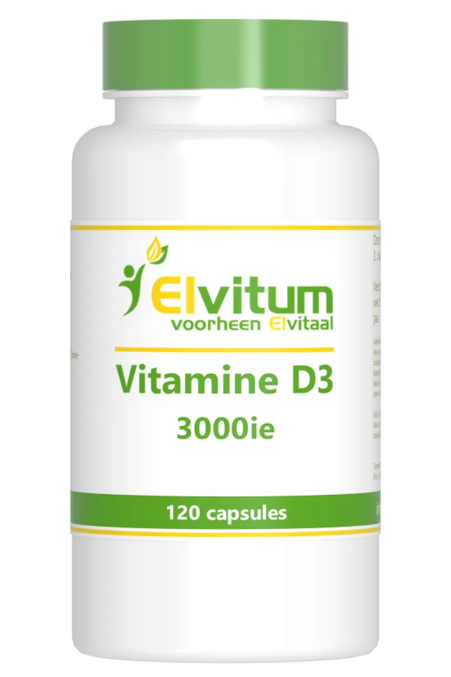 Elvitum Vitamine D3 3000Ie/75Mcg (120 capsules)