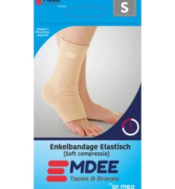 Emdee Elastic support enkel maat S huidskleur (1 stuk)
