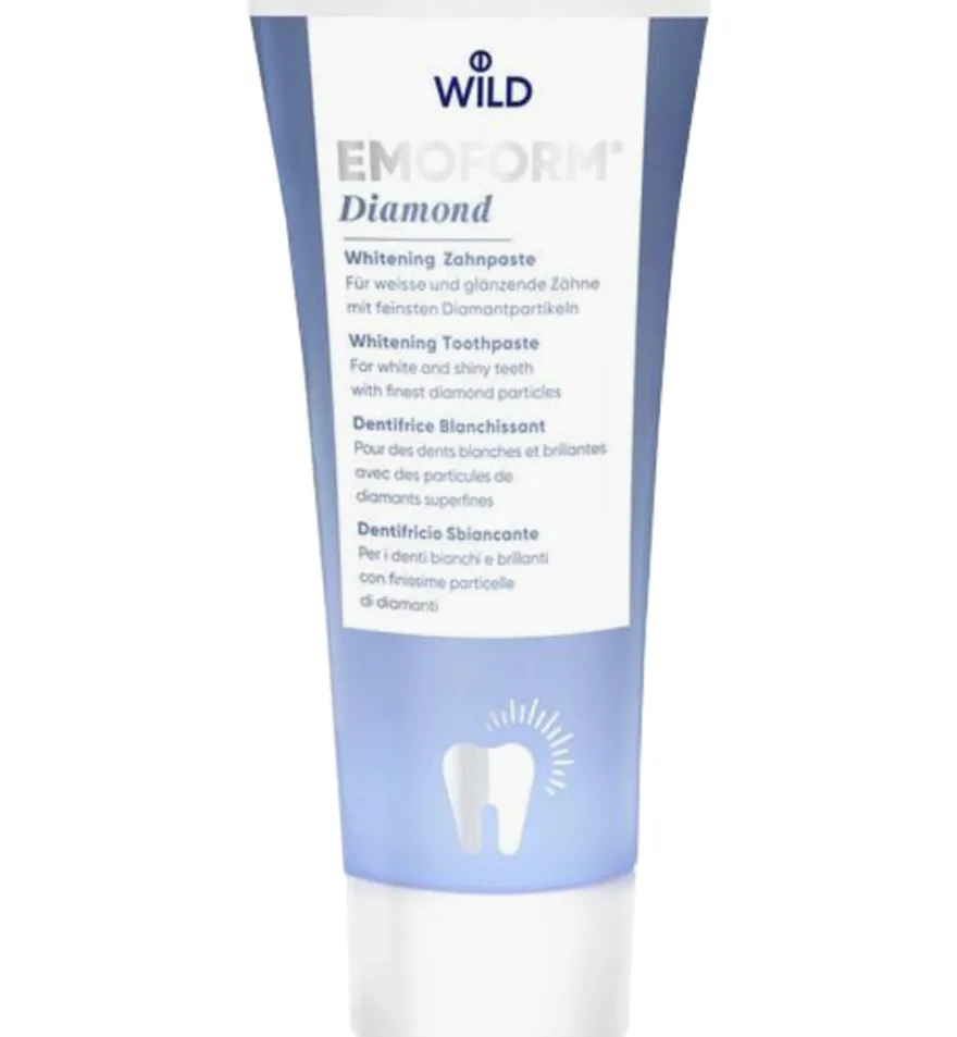 Emoform Tandpasta diamond whitening met fluoride (75 ml)
