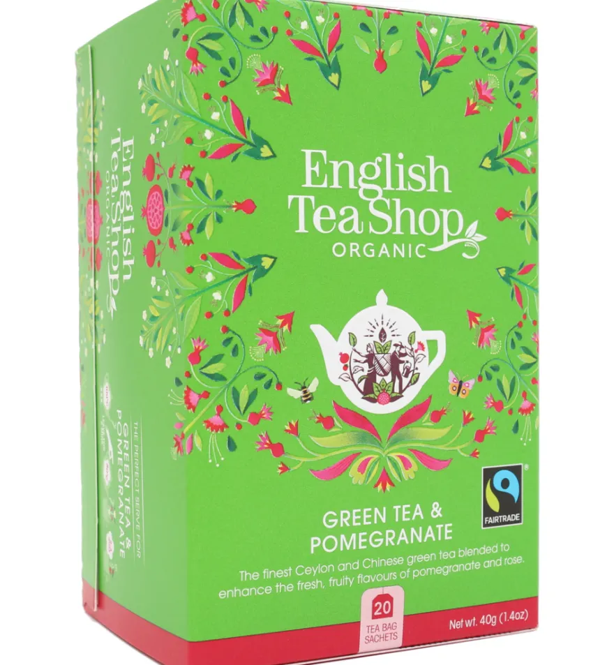 English Tea Shopgreen tea pomegranate bio (20 zakjes)