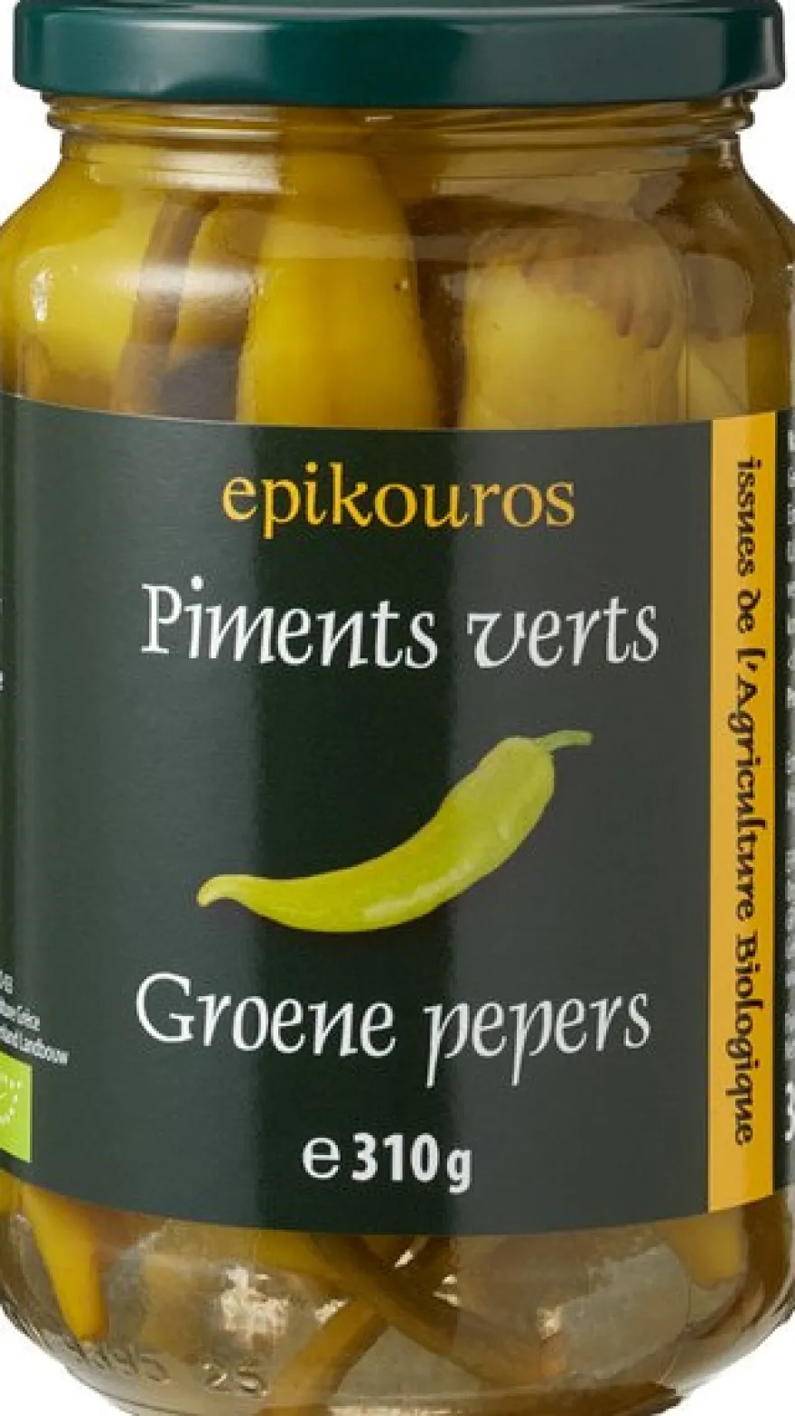 Epikouros Groene Pepperoni in Pekel (310 gr)