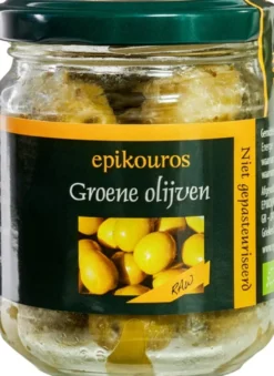 Epikouros Olijven Raw Groen Met Pit (110 gr)