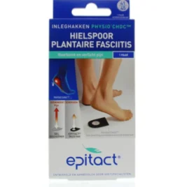 Epitact Hielspoor inleghakken met physio choc maat 41/45 (2 stuks)