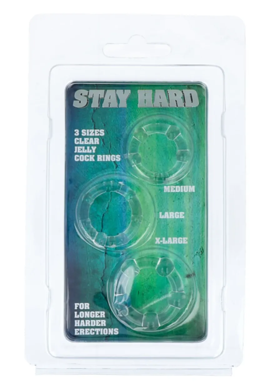Eros Get Hard Three Rings Clear (1 stuk)
