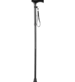 Essentials Wandelstok derby opvouwbaar zwart (1 stuk)