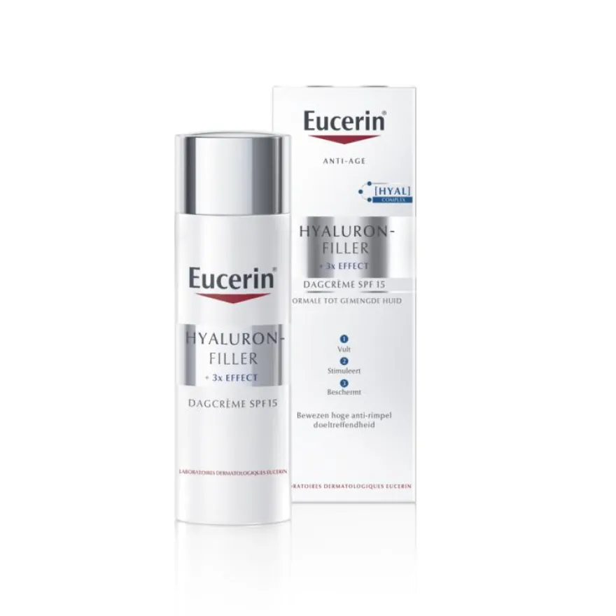 Eucerin Hyaluron-filler + 3x Effect Dagcreme Normaal SPF15 (50 ml)