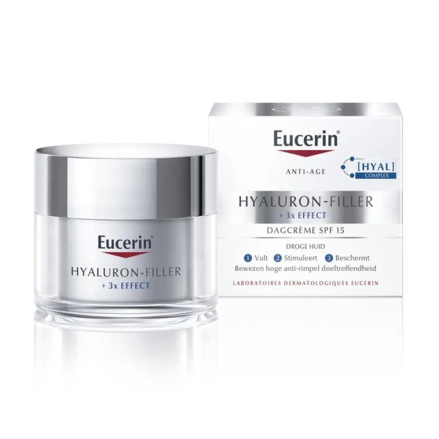Eucerin Hyaluron-filler + 3x Effect Dagcreme Dr Huid SPF15 (50 ml)