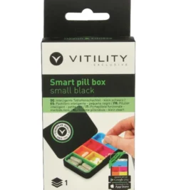 Exclusive Small pill box zwart H&F (1 stuk)
