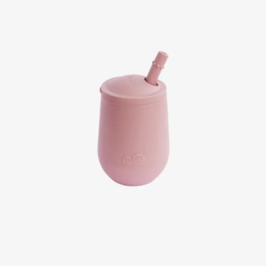Ezpz Mini Cup + Rietje Training System Blush (1 stuk)
