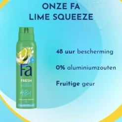 Fa Deodorant Spray Fresh Lime Squeeze (150 ml)