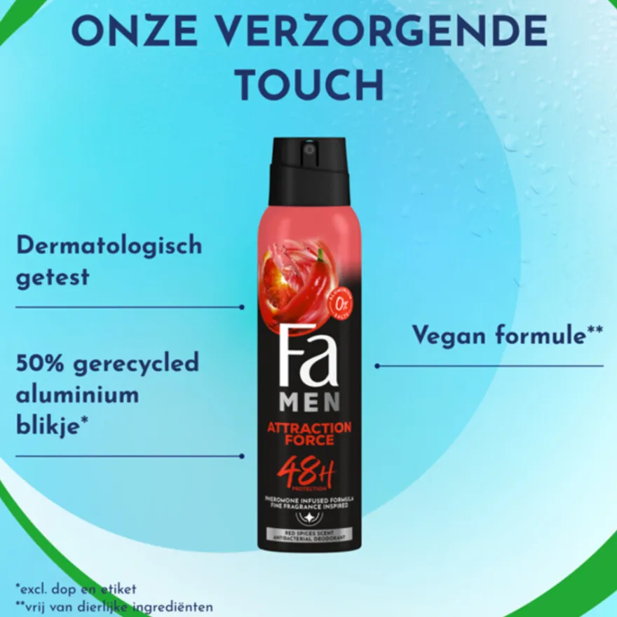 Fa Deo Spray Men Attraction Force (150 ml)