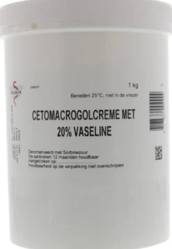 Fagron Cetomacrogol creme 20% vaseline (1000 gr)