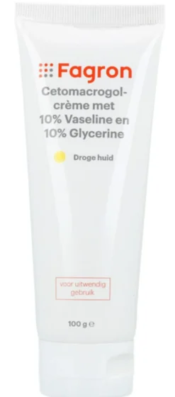 Fagron Cetomacrogol Crème met 10% Vaseline & Glycerine (100 gr)