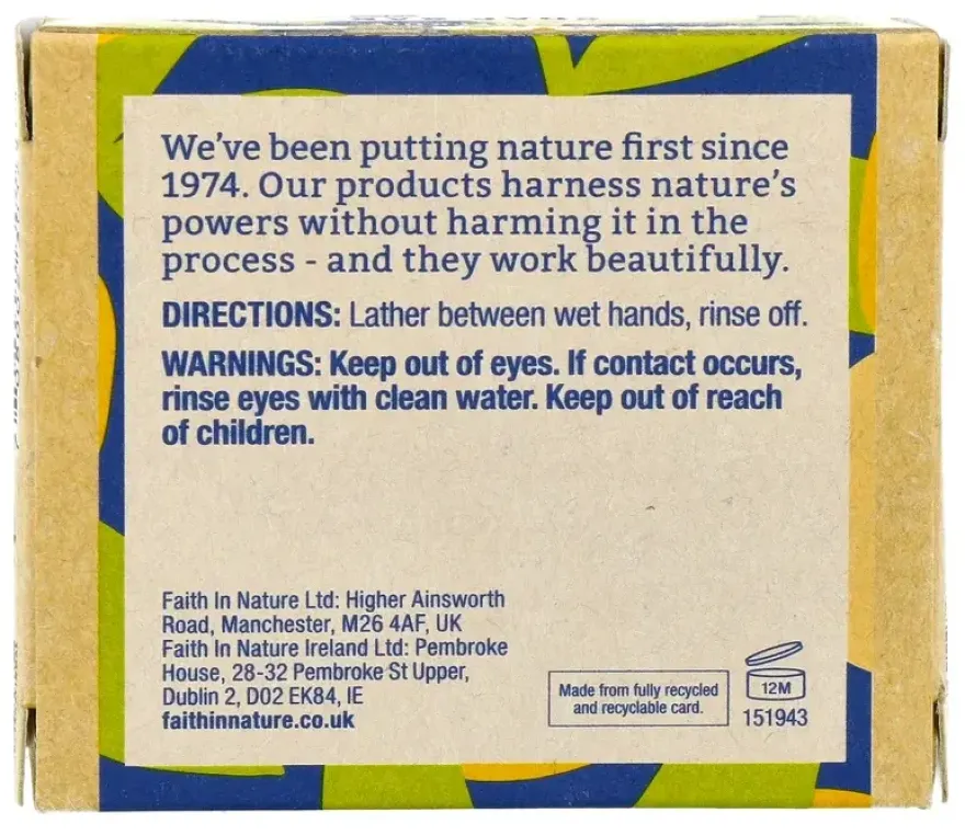 Faith in Nature Grapefruit Hand Made Soap (100 gr)