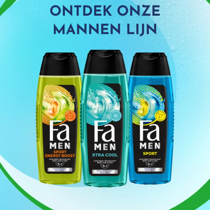Fa Men 3in1 Douchegel Xtra Cool (250 ml)