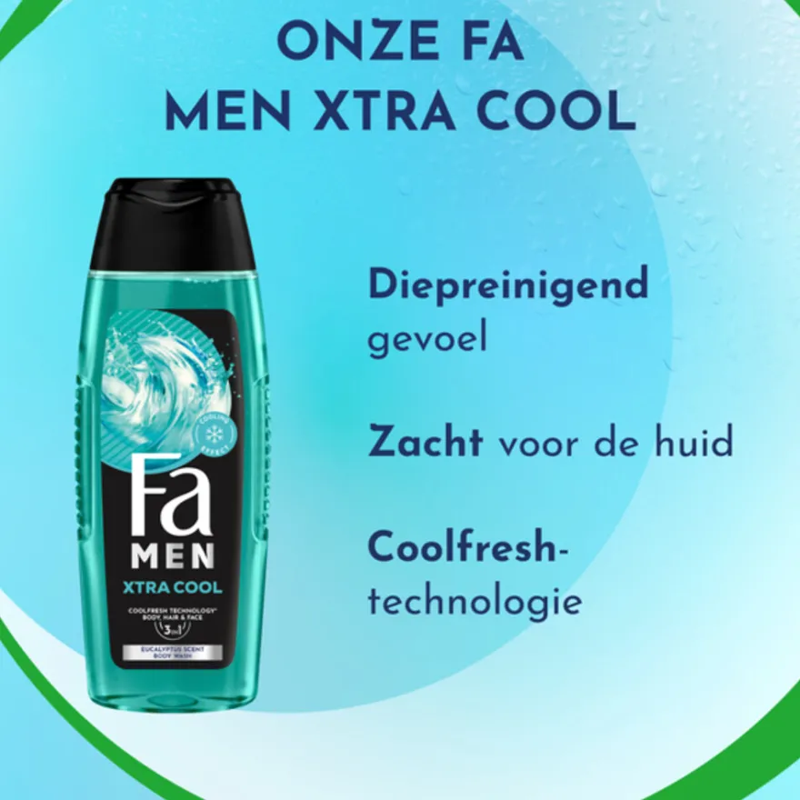 Fa Men 3in1 Douchegel Xtra Cool (250 ml)