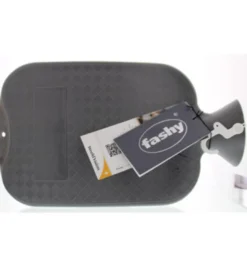 Fashy Kruik warmwater zak antraciet enkele ribbel (2000 ml)
