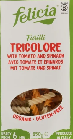 Felicia Fusilli Tricolore Glutenvrij (250 gr)