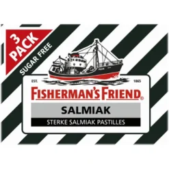 Fisherman’s Friend Salmiak suikervrij 3-pack (3 x 25 gr)