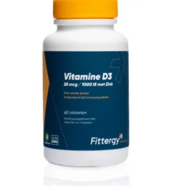 Fittergy Vitamine D3 25Mcg Met Zink (60 tabletten)