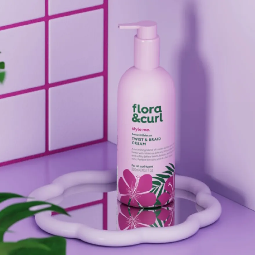 Flora & Curl Twist & Braid Cream Sweet Hibiscus (300 ml)