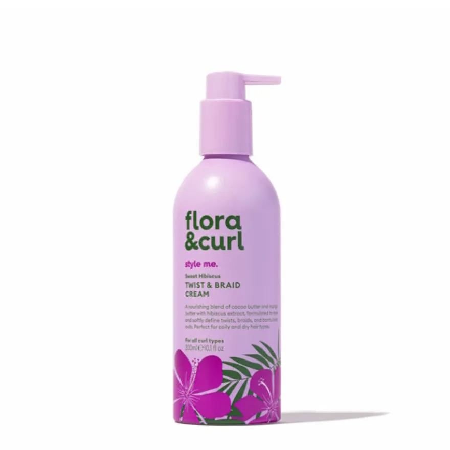 Flora & Curl Twist & Braid Cream Sweet Hibiscus (300 ml)