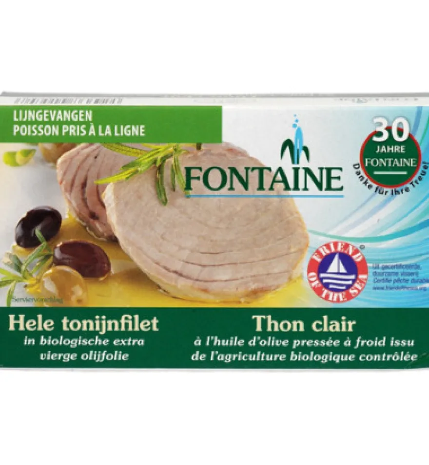 Fontaine Tonijnfilet In Olijfolie Bio (120 gr)