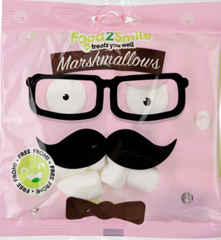 Food2Smile Marshmallows suikervrij glutenvrij lactosevrij (50 gr)