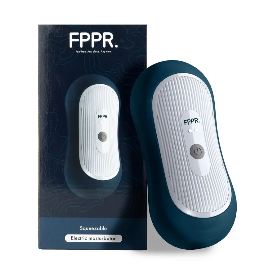 FPPR. – Squeezable Vibrating Masturbator Blauw (1 stuk)
