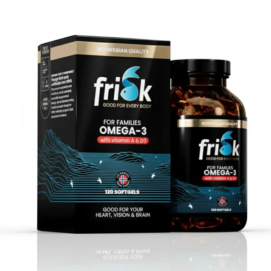 Frisk Arctic Omega 3 For Families (120 softgels)