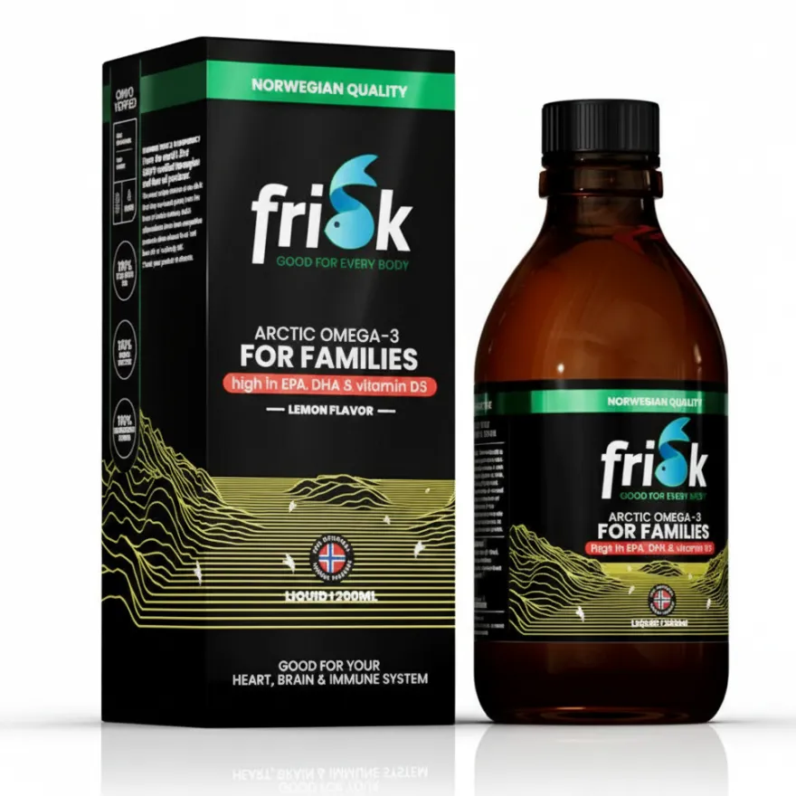 Frisk Arctic Omega 3 For Families Lemon (200 ml)