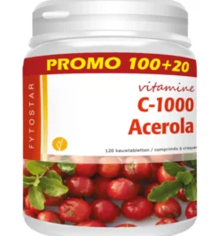Fytostar Acerola vitamine C 1000 (120 kauwtabletten)