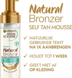 Garnier Ambre Solaire Natural Bronzer Zelfbruinende Mousse (200 ml)