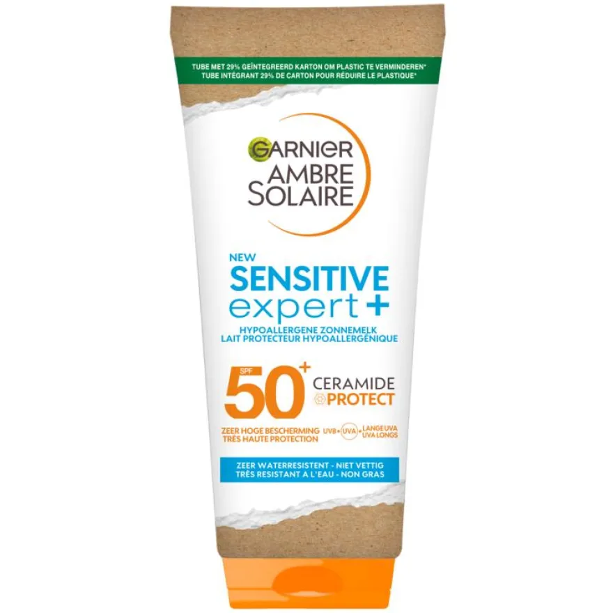 Garnier Ambre Solaire Sensitive Expert+ Cardboard Tube SPF50+ (200 ml)